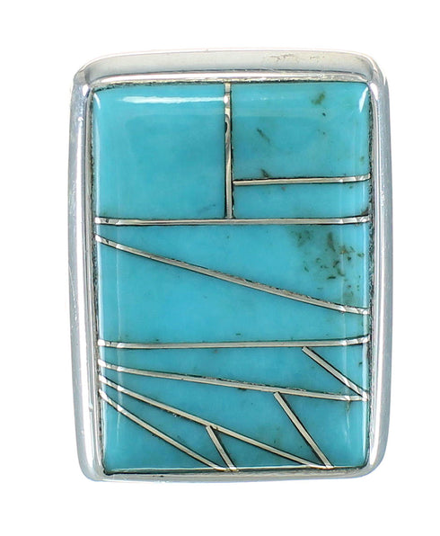 Turquoise Sterling Silver Southwestern Ring Size 5-3/4 YX70419